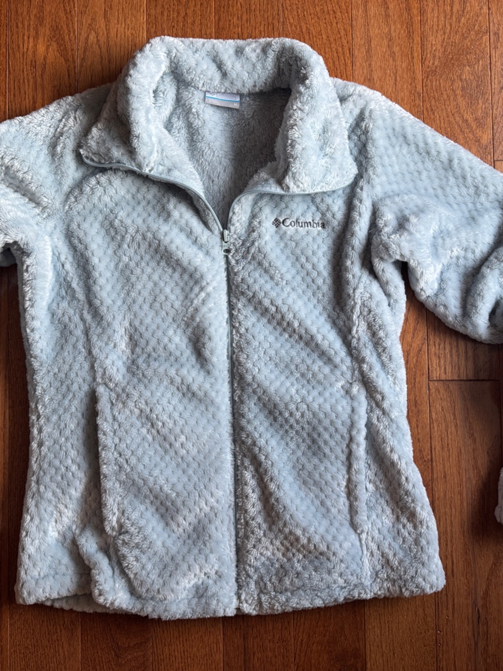 Columbia Pale Blue Fleece Zip Jacket